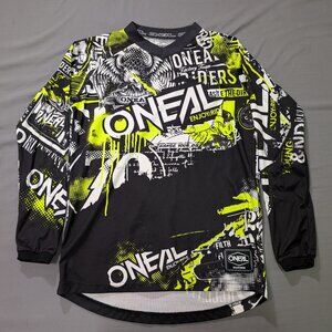 Oneal Shirts Teens L Black Element Jersey Attack Neon Yellow MTB Shirt